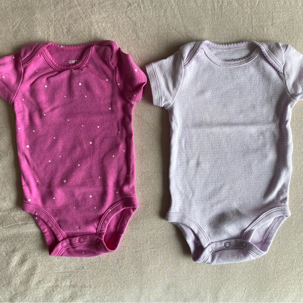 Carter’s Baby Girl Onsie Spring, Summer Bundle. Lot of 16 pieces! Size 3 month - Picture 4 of 11